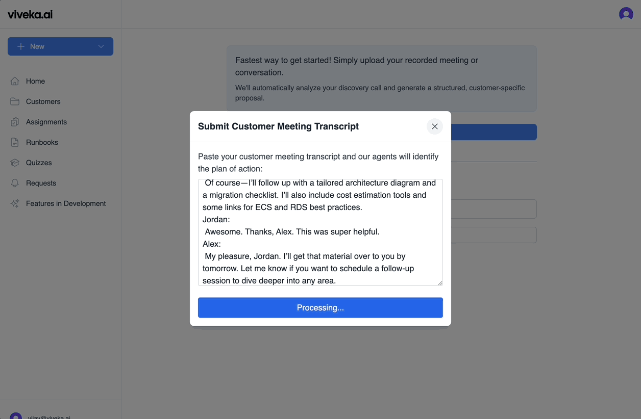 Generate Customer Demo